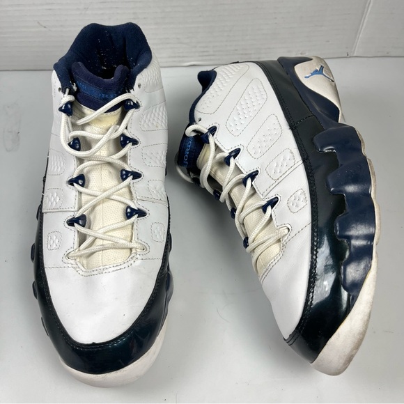 NIKE AIR  JORDAN 9 IX LOW WHITE BLUE PEARL OG RETRO 2002 303895-142 SIZE 11.5 - Picture 2 of 13